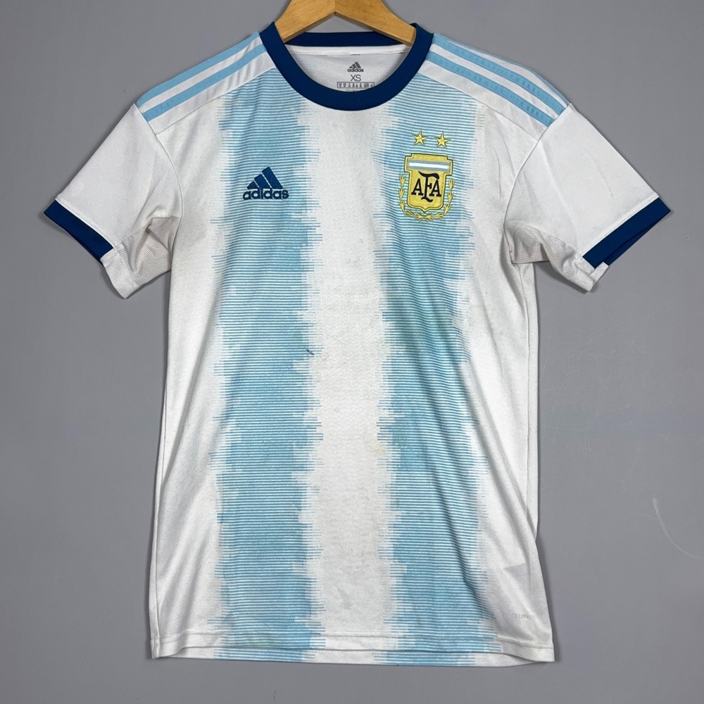 Adidas Argentina Soccer Jersey Mens‎ Size XS Home 2019 DN6716 White